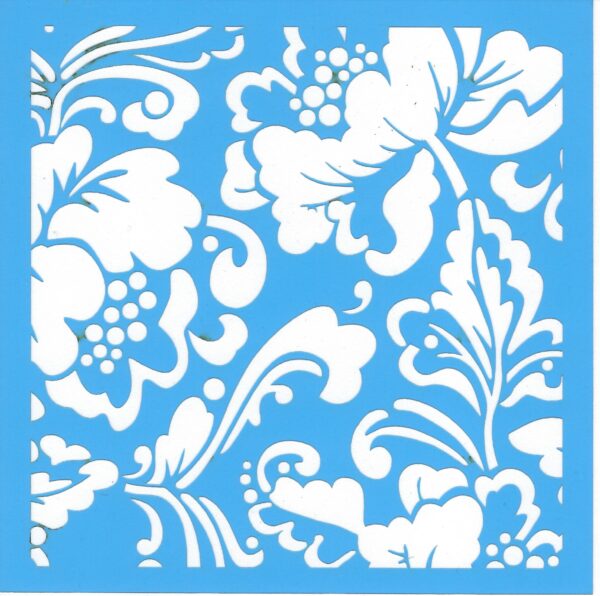 M2-26 Poppy Wallpaper Stencil