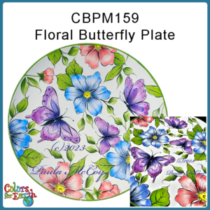 Floral Butterfly Plate-PDF & Video
