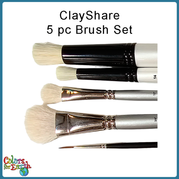 ClayShare Brush 5 pc Set