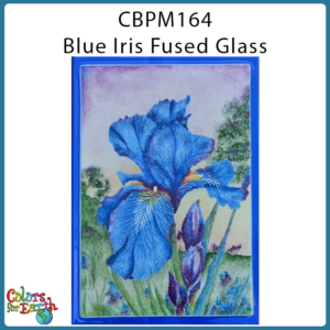 CBPM164 Blue Iris Fused Glass
