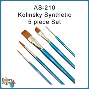 AS-210 Kolinsky Synthetic 5-piece Combo Set