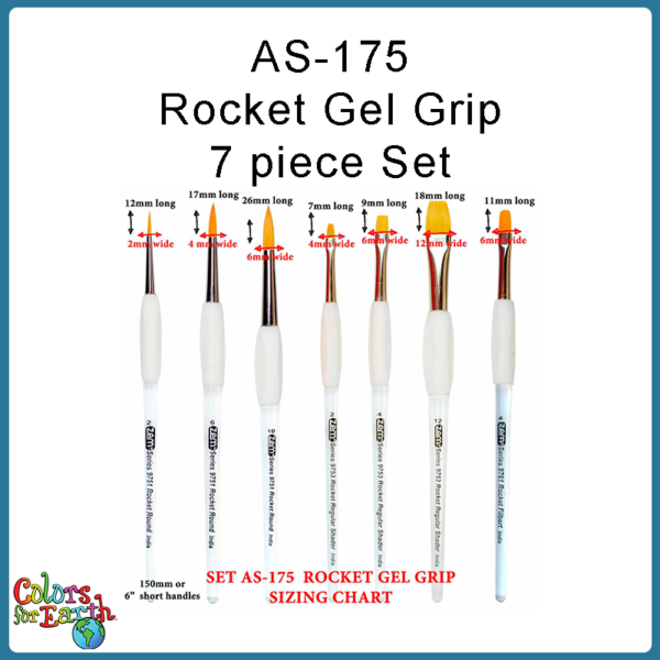 AS-175 Rocket Gel Grip 5-pc Set - Image 4