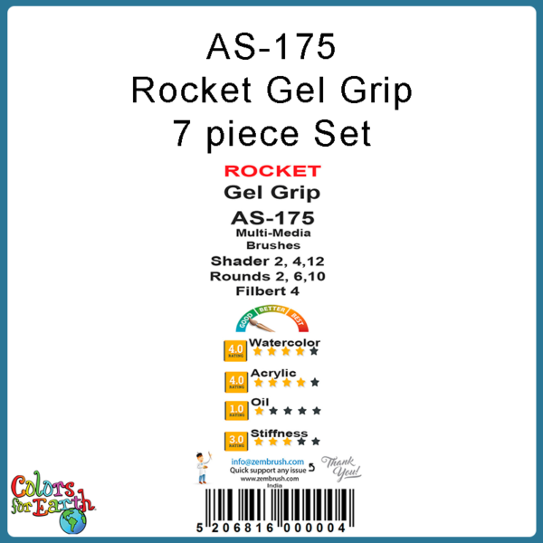 AS-175 Rocket Gel Grip 5-pc Set - Image 5