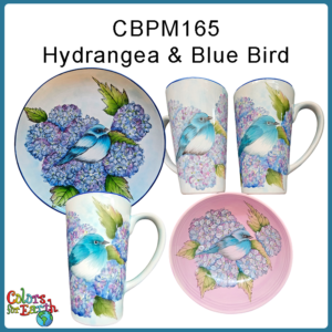 Hydrangea & Blue Bird