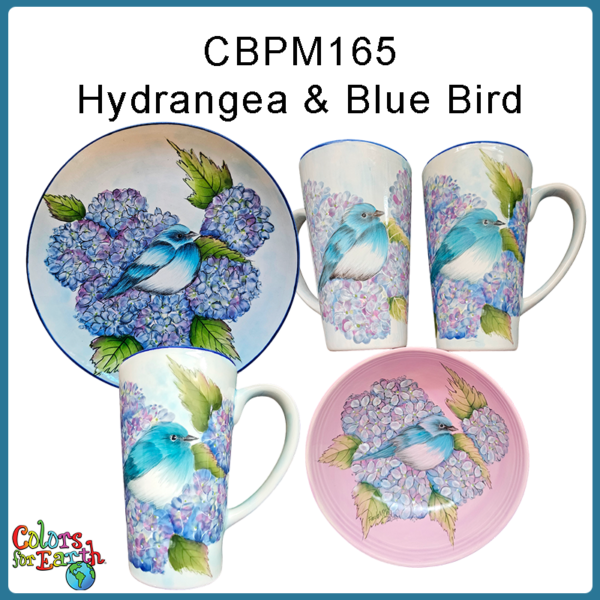 Hydrangea & Blue Bird