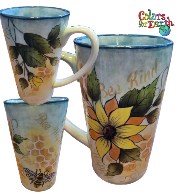 CBPM170 Honeycomb & Sunflower - Ceramic - Image 3