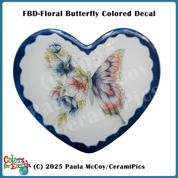 Floral Butterfly Colored - Waterslide Decals - Image 4