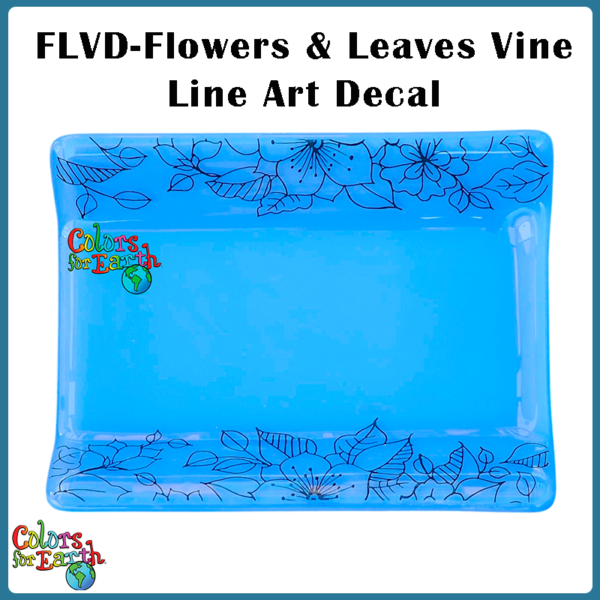Flowers and Leaves Vine - Waterslide Decals