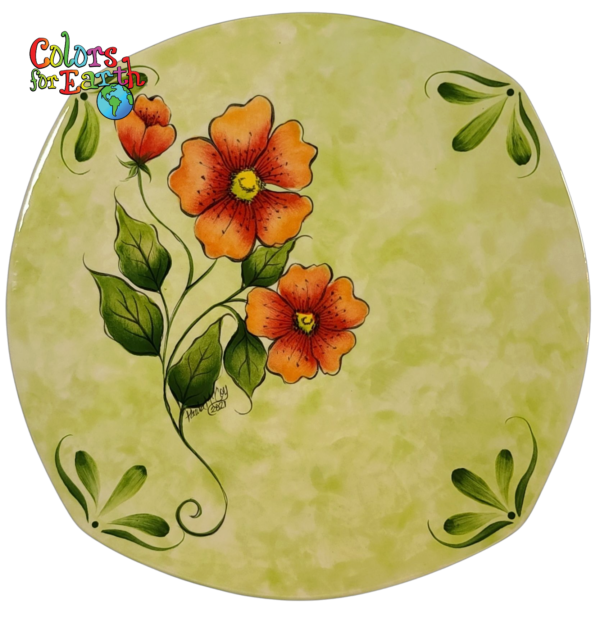 Poppy/Orange Flower Stems - Waterslide Decals - Image 2
