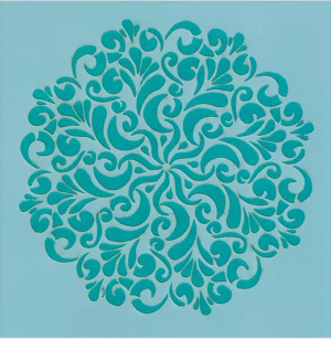 M2-81 Circle Swirl Stencil