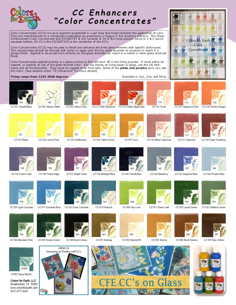 New 9-2021 Color Concentrates/CC Enhancer Flyers - Colors For Earth, LLC