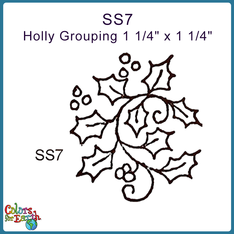 SS7 Holly Grouping 1 1/4" x 1 1/4"