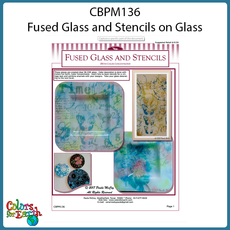 Glass Fusing Supplies - Powder or Airbrush Stencil-Layered