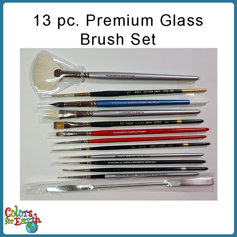 13 pc. Premium Glass Brush/Tool Set