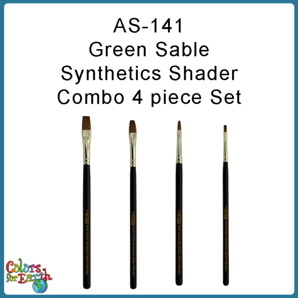 AS-141 Green Sable Synthetics (4 pc-Shaders) - Image 3