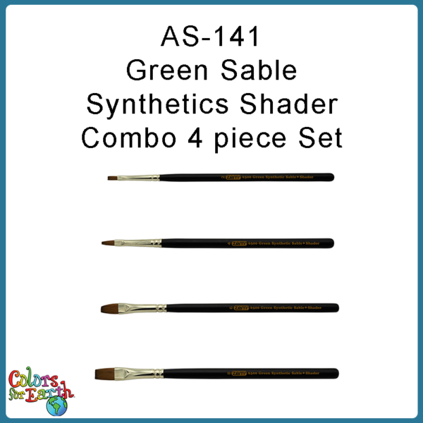 AS-141 Green Sable Synthetics (4 pc-Shaders)